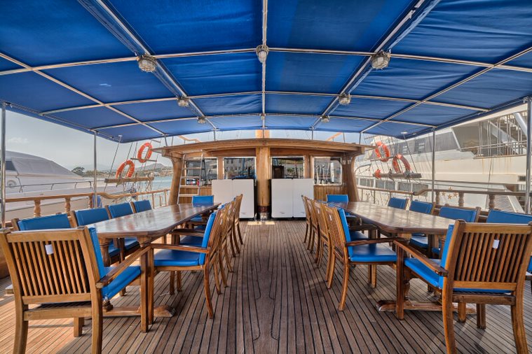 Barco Thalassa deck