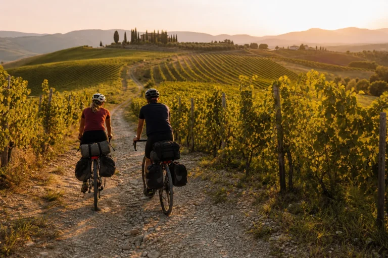 Bicicleta e vinhos — regiões vinícolas